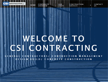 Tablet Screenshot of csi-contracting.com